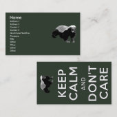 平静を保ち、気にしないで下さい 名刺 (正面/裏面)