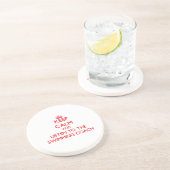 平静を保ち、水泳のコーチに聞いて下さい コースター (側面)