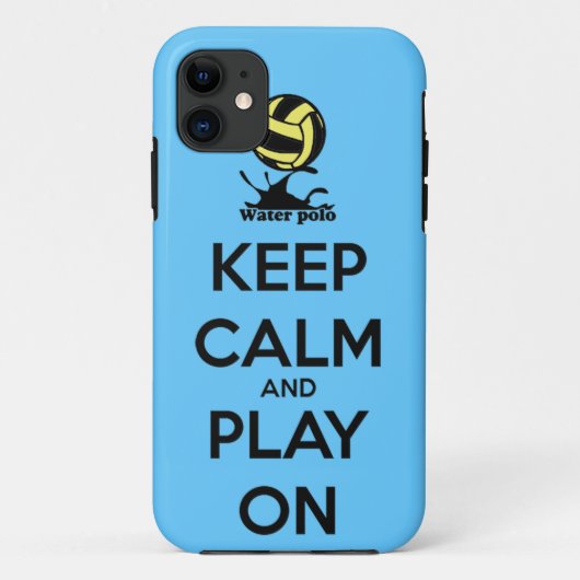 "平静を保ち"、水球のiPhoneカバーで遊んで下さい Case-Mate iPhoneケース (裏面)