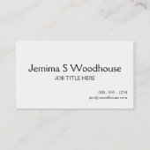 平静を保ち、洗剤を呼んで下さい 名刺 (裏面)