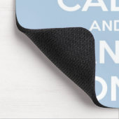 平静を保ち、淡いブルーで踊って下さい マウスパッド (コーナー)