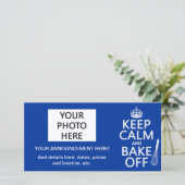 平静を保ち、焼いて下さい 案内状 (スタンド正面)