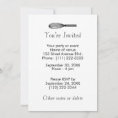 平静を保ち、焼けることが払う招待状で焼いて下さい 招待状 (裏面)