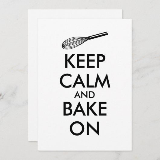 平静を保ち、焼けることが払う招待状で焼いて下さい 招待状 (正面/裏面)