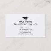 平静を保ち、犬の歩くのラブラドールで歩かせて下さい 名刺 (裏面)