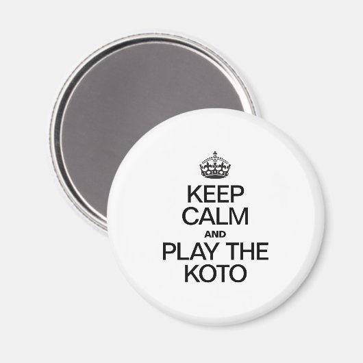 平静を保ち、琴を演奏して下さい マグネット (正面/裏面)