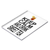 平静を保ち、甘い茶を飲んで下さい ノートブック (左側)