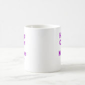 平静を保ち、看護して下さい コーヒーマグカップ (中央)