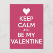 平静を保ち、私のバレンタインの果実があって下さい シーズンポストカード (正面)