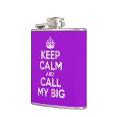 平静を保ち、私の大きい呼んで下さい フラスク (左)