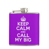 平静を保ち、私の大きい呼んで下さい フラスク (正面)