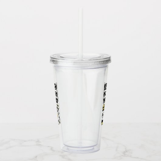 平静を保ち、私をあなたの化粧をすることを許可して下さい アクリルタンブラー (右)