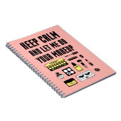 平静を保ち、私をあなたの化粧をすることを許可して下さい ノートブック (右側)