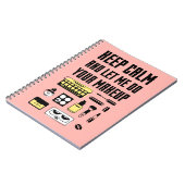 平静を保ち、私をあなたの化粧をすることを許可して下さい ノートブック (左側)