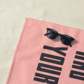 平静を保ち、私をあなたの化粧をすることを許可して下さい ビーチタオル (インサイチュ)