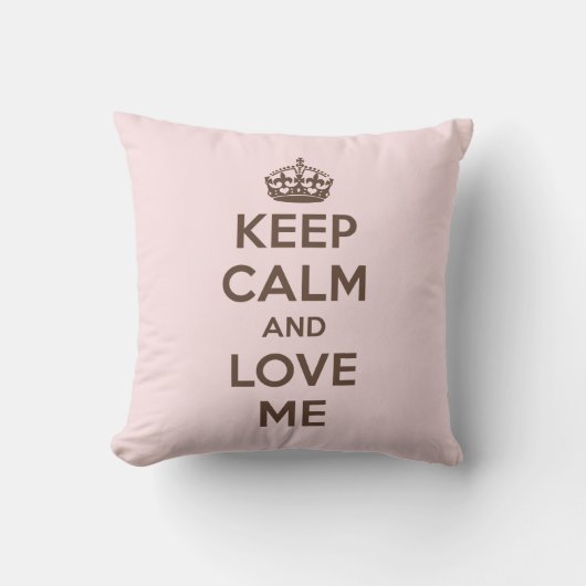 平静を保ち、私を愛して下さい クッション (正面)