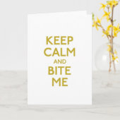 平静を保ち、私を挨拶状かんで下さい カード (黄色い花)