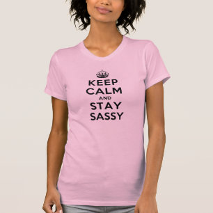 平静を保ち、粋にとどまって下さい Tシャツ