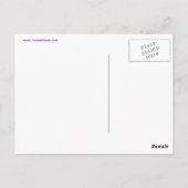 平静を保ち、紫色の郵便はがきで祈って下さい ポストカード (裏面)