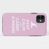 平静を保ち、細い棒を運んで下さい(淡いピンクの) Case-Mate iPhoneケース (裏面(横))