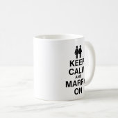 平静を保ち、結婚して下さい(LES コーヒーマグカップ (正面右)