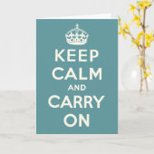 平静を保ち、続けていって下さい カード (黄色い花)