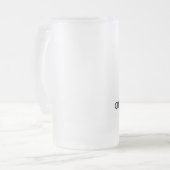 平静を保ち、総務部長に聞いて下さい フロストグラスビールジョッキ (正面左)