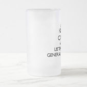 平静を保ち、総務部長に聞いて下さい フロストグラスビールジョッキ (中央)