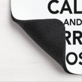 平静を保ち、聴診器のmousepadを運んで下さい マウスパッド (コーナー)