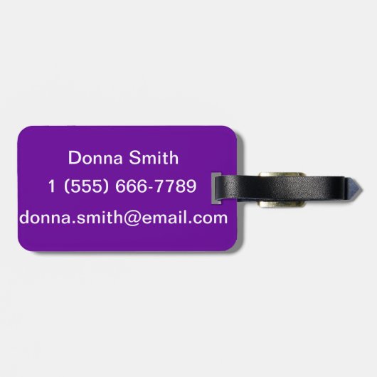 平静を保ち、荷物のラベルで踊って下さい ラゲッジタグ (裏面横)