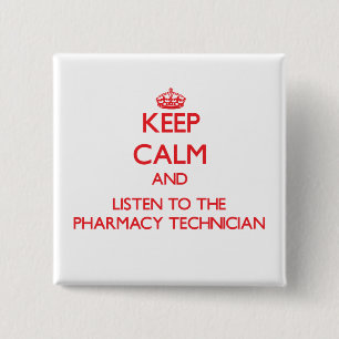 平静を保ち、薬学の技術者に聞いて下さい 缶バッジ