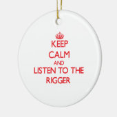 平静を保ち、装備者に聞いて下さい セラミックオーナメント (左)