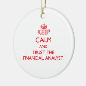 平静を保ち、証券分析家を信頼して下さい セラミックオーナメント (左)