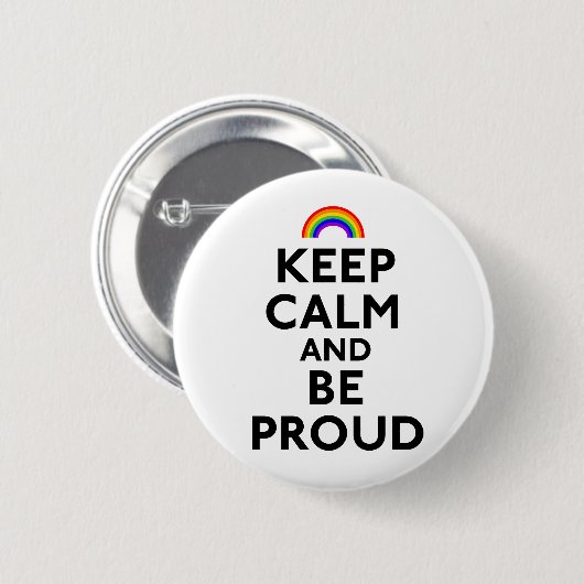 平静を保ち、誇りを持ったがあって下さい 缶バッジ (正面&裏面)