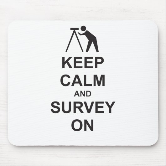 平静を保ち、調査して下さい マウスパッド (正面)