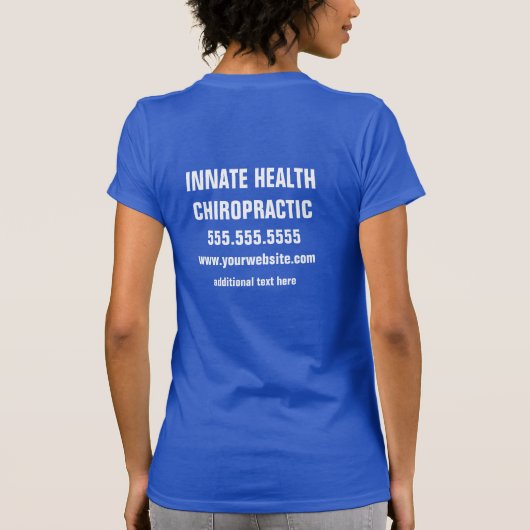 平静を保ち、調節されたカイロプラクティックのTシャツを得て下さい Tシャツ (裏面)