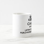 平静を保ち、購買部長に聞いて下さい コーヒーマグカップ (中央)