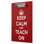 平静を保ち、赤くパーソナライズなクリップボードで教えて下さい クリップボード (左)