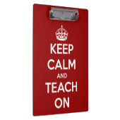 平静を保ち、赤くパーソナライズなクリップボードで教えて下さい クリップボード (右)