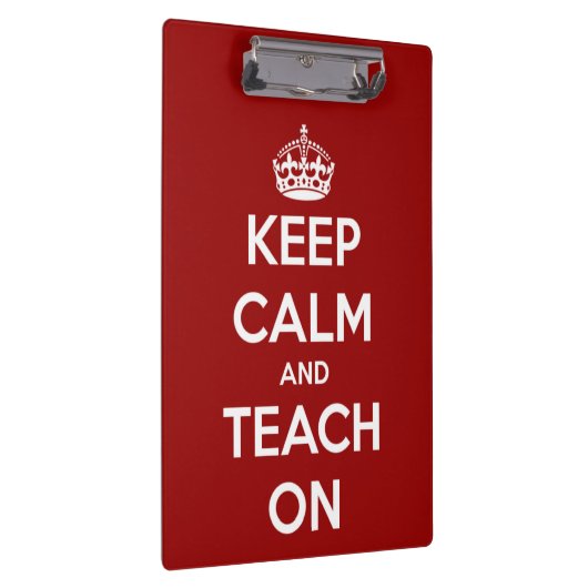 平静を保ち、赤くパーソナライズなクリップボードで教えて下さい クリップボード (右)