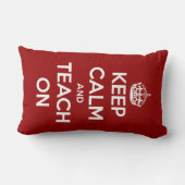 平静を保ち、赤で教えて下さい ランバークッション (裏面)