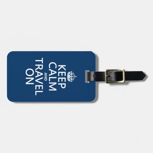 平静を保ち、走行して下さい ラゲッジタグ (正面横)