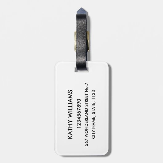 平静を保ち、走行して下さい ラゲッジタグ (裏面縦)