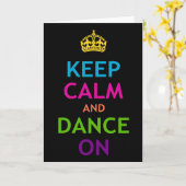 平静を保ち、踊って下さい カード (黄色い花)