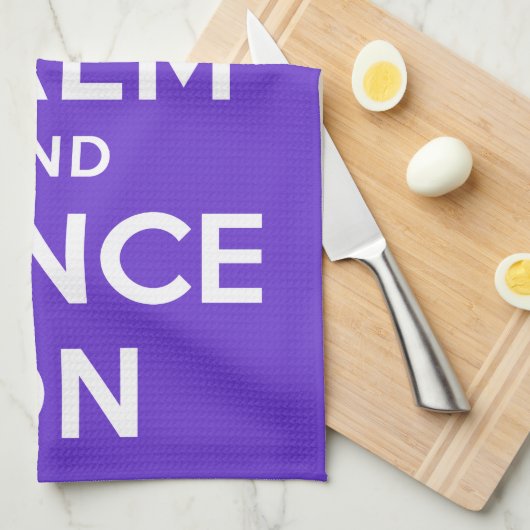 平静を保ち、踊って下さい キッチンタオル (四つ折り)