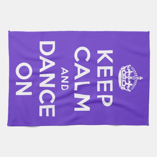 平静を保ち、踊って下さい キッチンタオル (横)