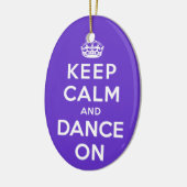 平静を保ち、踊って下さい セラミックオーナメント (左)