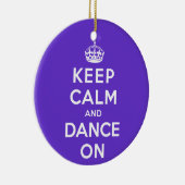 平静を保ち、踊って下さい セラミックオーナメント (右)