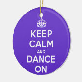 平静を保ち、踊って下さい セラミックオーナメント (左)