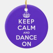 平静を保ち、踊って下さい セラミックオーナメント (裏面)